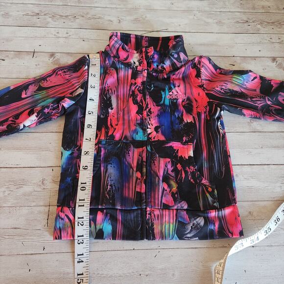 Adidas Girl's Full Zip Track Jacket Size 18 Months - Picture 8 of 8